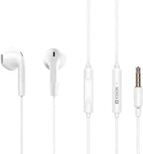 Yison X1 HD microphone wire control Earphone For Music Call High-fidelity stereo Wired Earbud-White