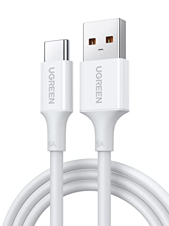UGREEN 5A USB C Cable, 40W USB Type C Quick Charger Cable Charging Compatible with Huawei P30, P20 Lite, P20, P10, Mate 20, Mate 20 pro, Mate 10, Mate RS, Mate 9, Honor Play, Honor View 20 (2m, White)