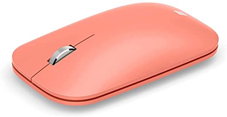 Mobile Bluetooth Mouse - Peach for Microsoft Surface, HP, Dell, Asus, Lenovo, Gigabit, MSI, Laptops, Android, and more