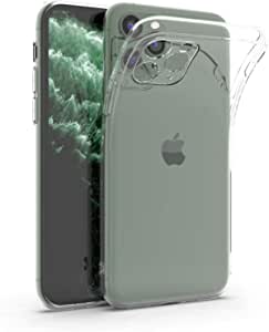 ANHONG Clear iPhone 11 Pro Max Case, [Enhanced Camera Protection] Slim Fit Ultra-Thin Soft Silicone TPU Gel Phone Cover Case for iPhone 11 Pro Max 6.5 inch (2019)