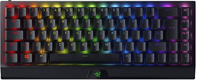 BlackWidow V3 Mini HyperSpeed Mechanical Gaming Keyboard (Keyboard with Razer Green Switches, RGB Chroma Lighting) - UK Keyboard