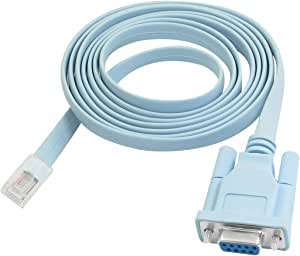 Sourcingmap Rs232 DB9 to RJ45 Cat5 Ethernet Routers Network Adapter Cable