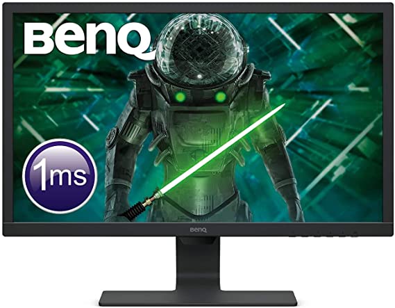 BenQ 24 Inch 1080p Eye Care Gaming Monitor 1ms 75Hz LED (GL2480), Brightness Intelligence, Anti-glare, Flicker-free, Slim Bezel, Cable Management System, HDMI, ePaper Mode, 3 Year Warranty