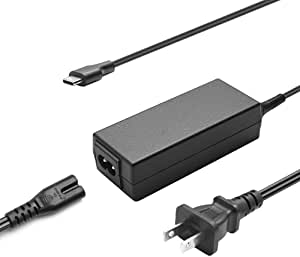 65W USB-C Laptop Charger Fit for HP x360 15m-es0023dx 15m-es0013dx 15m-eu0013dx 15m-eu0033dx 15m-eu0023dx 15m-eu0043dx 15-es0097nr 341T3UA 341X1UA 350G5UA 450C6UA Type-C Power Supply Adapter Cord