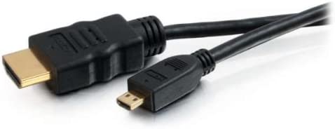 C2G HDMI Cable, High Speed HDMI Cable, Micro HDMI with Ethernet, 9.84 Feet (3 Meters), Black, Cables to Go 40317