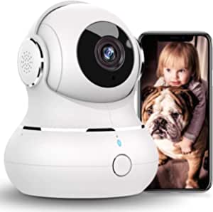 [2021New] Little ef WiFi Camera Indoor, 1080P Baby Camera Monitor, Home Security Camera with Night Vision, Motion Detection, 2-Way Audio for Pet/Baby, Cloud & Micro SD Storage