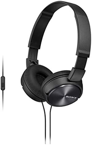 Sony MDR-ZX310AP On Ear Headphone with Mic (Black)