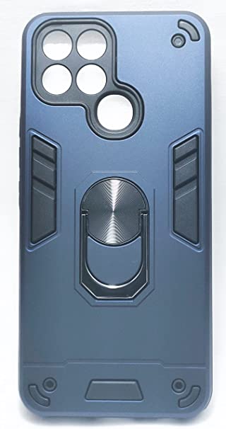 Back Cover With Finger Holder For Infinix Smart 6 X651 . Navy Blue