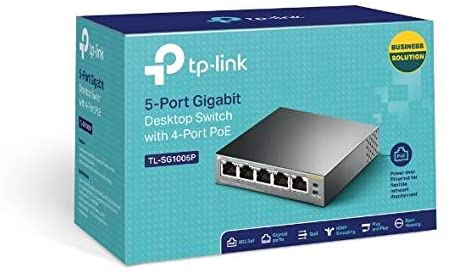 TPLINK 5-Port Gigabit Desktop Switch with 4-Port PoE TL-SG1005P