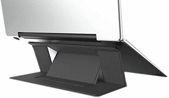 Flip Invisible Laptop Stand Portable Folding Stand (Black)