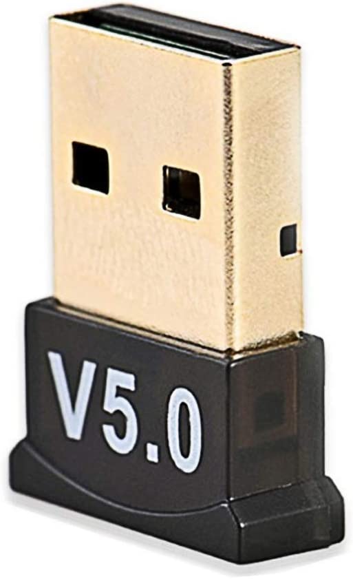 Bluetooth 5.0 USB Dongle Adapter, USB Bluetooth Adapter for PC Laptop Desktop Computer, Bluetooth Dongle Supports Windows 10, 8, 7, Vista XP for Bluetooth Speaker, Headset, Keyboard, Mouse and More