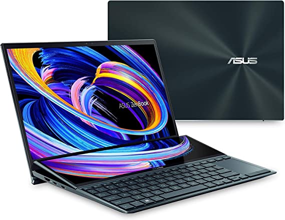 ASUS ZenBook DUO UX482EG-HY007T i7-1165G7-16GB-SSD 1TB-MX450-2GB-14 FHD Touch-Win10-Celestial Blue