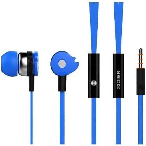 Set Of 2 Celebrat D1 Wired Earphone With Powerful Bass-Driven Stereo Sound - Blue