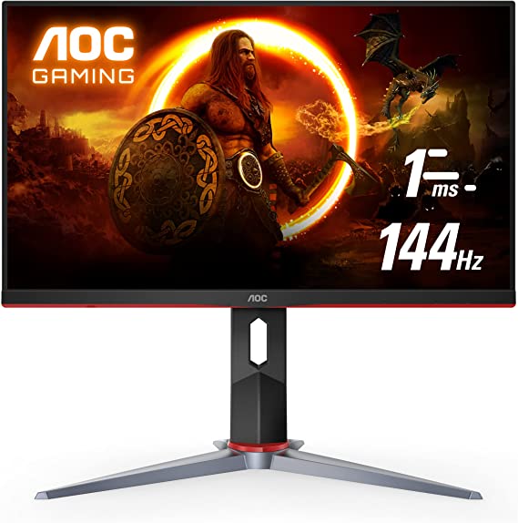 AOC 144Hz 1MS Ips 1080P Wled Flat Freesync 2HDMI 1DP 250Nit Frameless Gaming Monitor (24in)