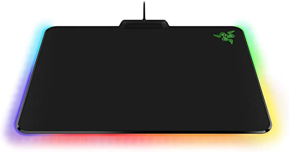 Razer Firefly Chroma Cloth Gaming Mouse Pad: Customizable Chroma RGB Lighting - 14"x10" - Balanced Control & Speed - Non-Slip Rubber Base