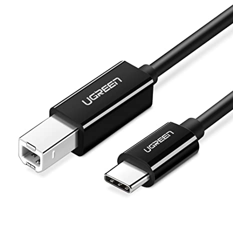 UGREEN USB C to B Cable, USB C Printer Cable Type C Male to USB B Male Lead (Thunderbolt 3 Compatible) with New MacBook,Dell XPS 15 13,HP Spectre X2,Google Chromebook Pixel,Microsoft Surface Pro (1M)