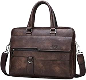 Jeep Leather Brown Bag for Men - Laptop Bags