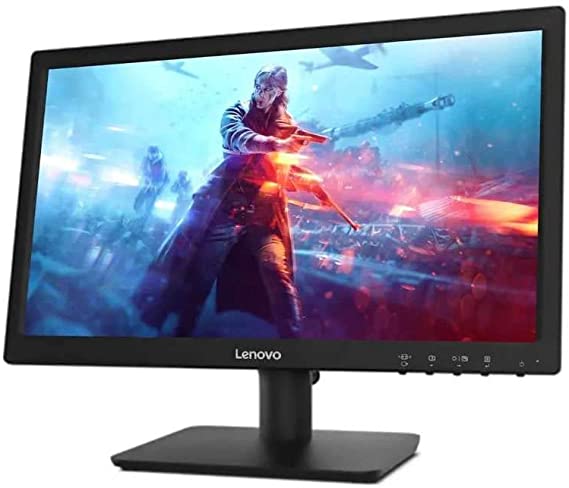 Lenovo 18.5-inch HD Monitor, TN Panel, (5ms Response time - 200 Nits Brightness – HDMI and VGA Port - HDMI Cable Included - 72% Color Gamut - TUV Blue Light Certification), LED Backlit