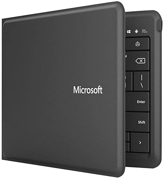 Microsoft Universal Foldable Keyboard for iPad, iPhone, Android Devices, and Windows Tablet:International QWERTY Layout