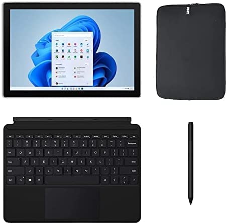 Microsoft Surface Pro 7+ 2-in-1, 12.3" Touch Screen Tablet PC, 11th Gen Intel Core i3, 8GB RAM, 128GB SSD, Windows 11 Home, with Type Cover, Surface Pen & Sleeve