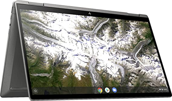 2020 Newest HP x360 2-in-1 14-inch FHD Touchscreen Chromebook 10th Gen. Intel Core i3-10110U, 8GB RAM, 64GB eMMC, B&O Audio, WiFi 6, Backlit Keyboard, Fingerprint Reader - Mineral Silver (Renewed)