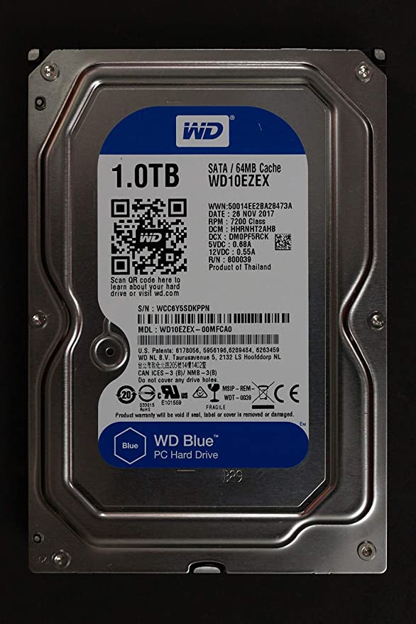 Western Digital WD10EZEX 1 TB Internal PC Hard Disk