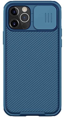 Nilkin 2 Layer Flip Back Camera Protector Case with Camera Protector for iPhone 12 Pro Max - Blue