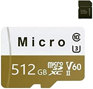 SDXCI 512GB Micro SD Card Class 10 with Adapter, Olive - White