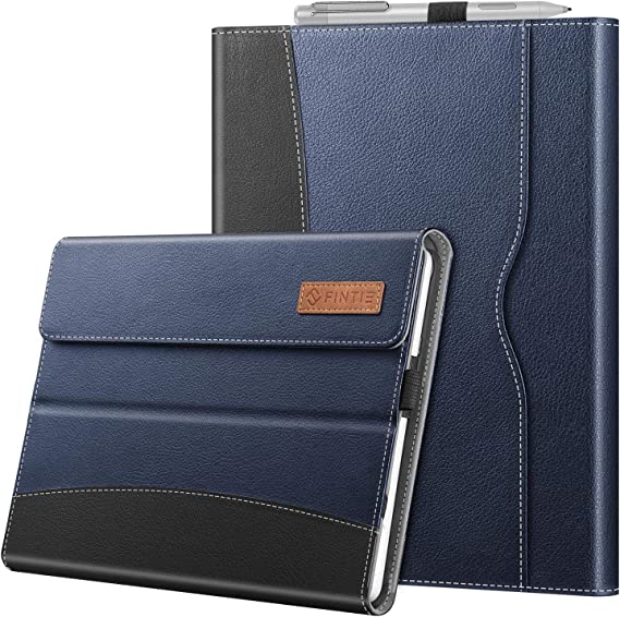 Fintie Protective Case for Surface Go - Multiple Angle Portfolio Business Cover with Pocket, Compatible with Type Cover Keyboard for Microsoft Surface Go 10-inch Tablet 2018 (Navy)