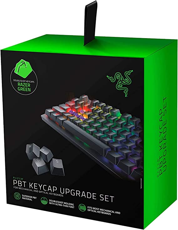 Razer PBT Keycap Upgrade Set -Backlight Compatible -Superior PBT Material- Green