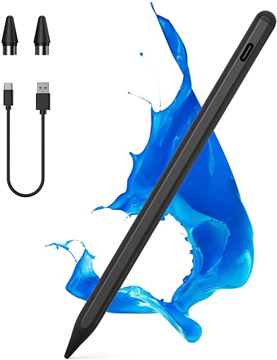 Stylus Pens for Touch Screens, NTHJOYS Active Stylus Pencil for iOS/Android with Magnetic Design Fine Point Stylist Compatible with Apple iPad/Pro/Air/Mini/iPhone/Samsung/Tablets Writing & Drawing