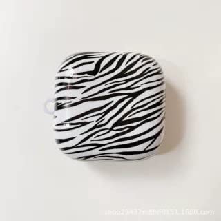 Suitable for OPPO Enco W51 bluetooth headset Protective marble hard Case - zebras