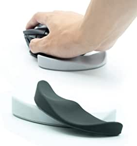 Reloot Glider v2 - Ergonomic Gliding Palm Rest, Soft Cooling Material, Sliding Wrist Pad That Moves with Your Mouse, Physician Designed for Carpal Tunnel Syndrome, Lightweight Wrist Rest (Gray)