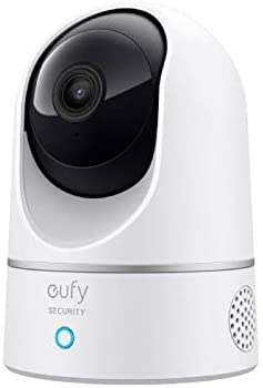 Eufy Indoor Cam 2K Pan & Tilt Home Security Camera for Indoor Surveillance, Human and Pet AI, Works with Voice Assistants, Motion Tracking, Night Vision.