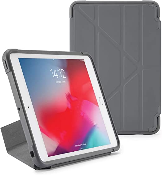 Pipetto iPad mini 5 / iPad mini 4 Origami Shield Case - Dark Grey