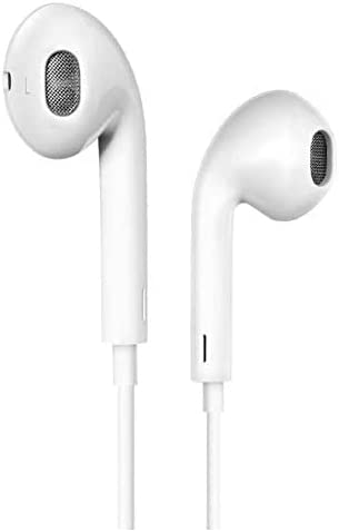 FOR r11 Half In-Ear Headphones In-Ear Earphones With Mic 3.5mm Jack - White