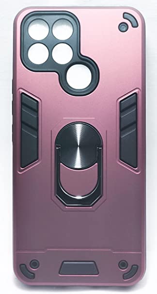 Back Cover With Finger Holder For Infinix Smart 6 X651 . Burgundy