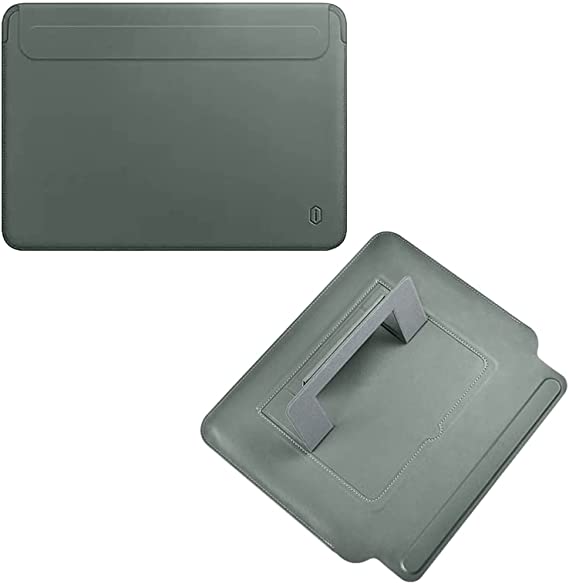 WIWU Alita Skin Pro Portable Slim Stand Sleeve For Macbook Pro 16" - Midnight Green