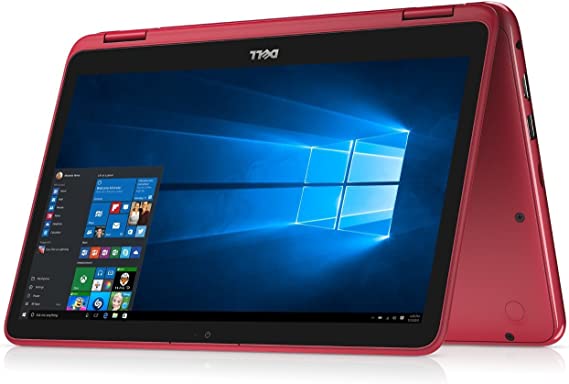 Dell Inspiron Business 2 in 1 Laptop PC 11.6" Touchscreen Intel Pentium N3710 Quad-Core Processor 4GB RAM 500GB HDD Wifi HDMI Bluetooth Webcam Windows 10-Red
