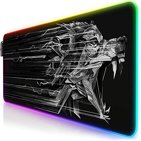 TITAN-WOLF RGB Gaming Mouse Pad - XL Extended Size For Keyboard and Mouse Mat || (80×30 CM)