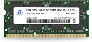 Adamanta 8GB (1x8GB) Compatible for Dell Latitude E6530, E6430, E6430s, 6430u, E6330, E6230, E5530, E5430, 3330 DDR3L 1600Mhz PC3L-12800 SODIMM 2Rx8 CL11 1.35v Notebook Laptop Memory RAM Upgrade