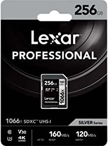 Lexar SDXC Card 256GB Professional 1066x UHS-I V30 U3