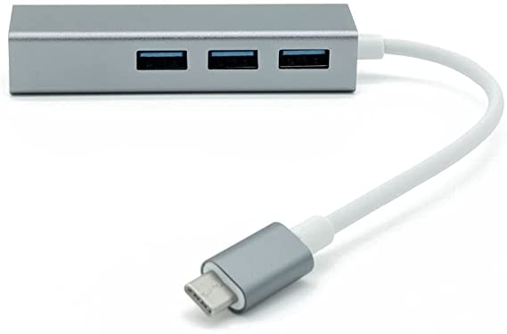 Type-C to Gigabit Ethernet and USB3 Hub Adapter