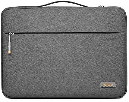 WIWU Pilot Water Resistant High-Capacity Laptop Sleeve Case, Grey - 14"