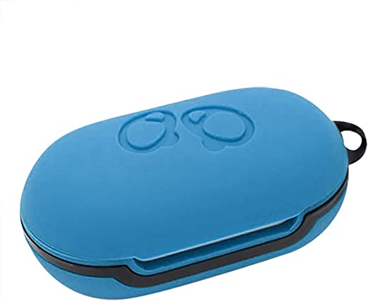 @ccessory Shockproof Silicone Case Earphone Pouch Cover for Samsung Galaxy Buds/Buds+ Plus (Blue)