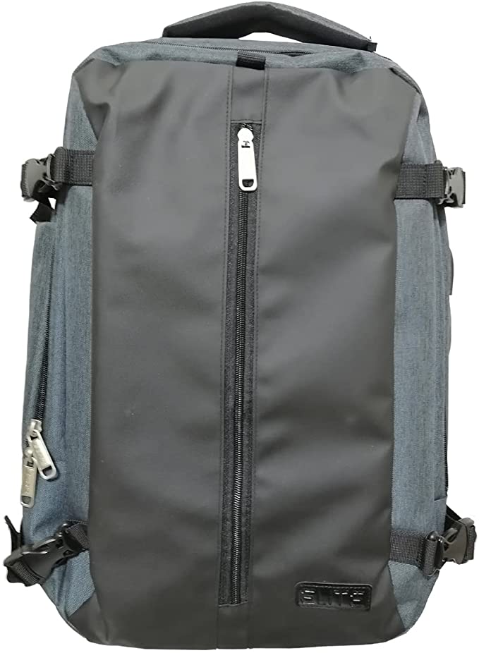 Transformer Laptop Backpack - Laptop Backpack - Up to 17" Inches Black x Dark Gray, TRBP17002 - Waterproof