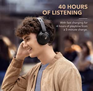 Soundcore by Anker Life Q30 Hybrid Active Noise Cancelling Headphones with Multiple Modes, Hi-Res Sound, Custom EQ via App, 40H Playtime, Comfortable Fit, Bluetooth Headphones, Multipoint Connection