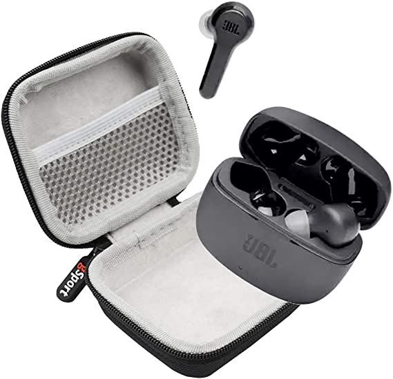 JBL Tune 215TWS True Wireless in-Ear Headphone Bundle with gSport Deluxe Hardshell Case (Black)