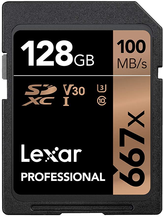 Lexar Professional 667x 128GB SDXC UHS-I/U3 Card (LSD128BNA667)