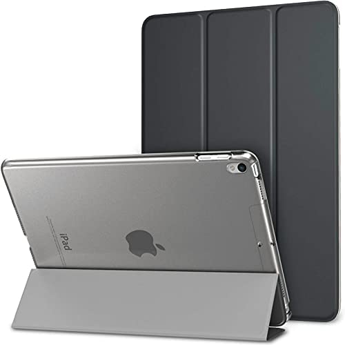 Smart Case for iPad Air 3 10.5" 2019/iPad Pro 10.5" 2017 Lightweight Slim Shell Translucent Frosted Back Cover - Black